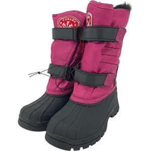 La Neige Canada Girl's Winter Boots | Pink & Black | Various Sizes